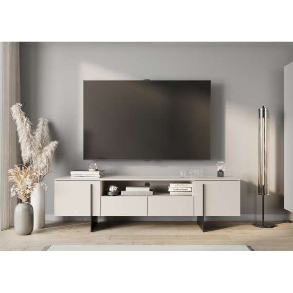 Tv-benk Larena 200x40 cm - cashmere matt