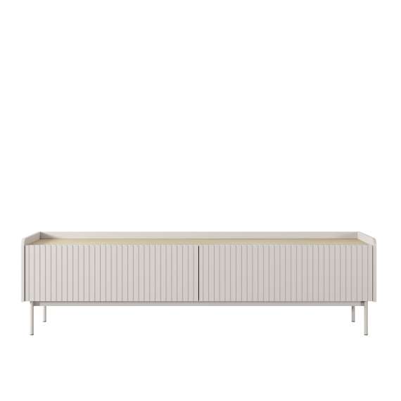 Tv-benk Level 181x50 cm - beige - eik - 2 dører