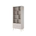 Reol Lante 88x194 cm - beige - 2 skuffer