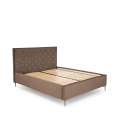 Seng Modulo W2 160x200 cm - velvet - metall ben - oppbevaringsplass