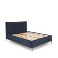 Seng Modulo W5 160x200 cm - velvet - metall ben - oppbevaringsplass