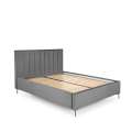 Seng Modulo W6 160x200 cm - velvet - metall ben - oppbevaringsplass