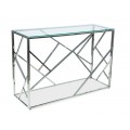 Konsollbord Escada 120 cm - Glass - Krom