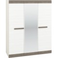 Garderobe Blanco 163 cm - Hvit Trelook - med speil