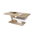 Stuebord Cliff 110 cm - eik sonoma - hvit matt