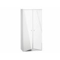 Garderobe Glam 90x190 cm - Hvit høyglans - 2 dører