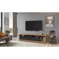 Tv-benk Celine 200x50 cm - Eik - Svart matt